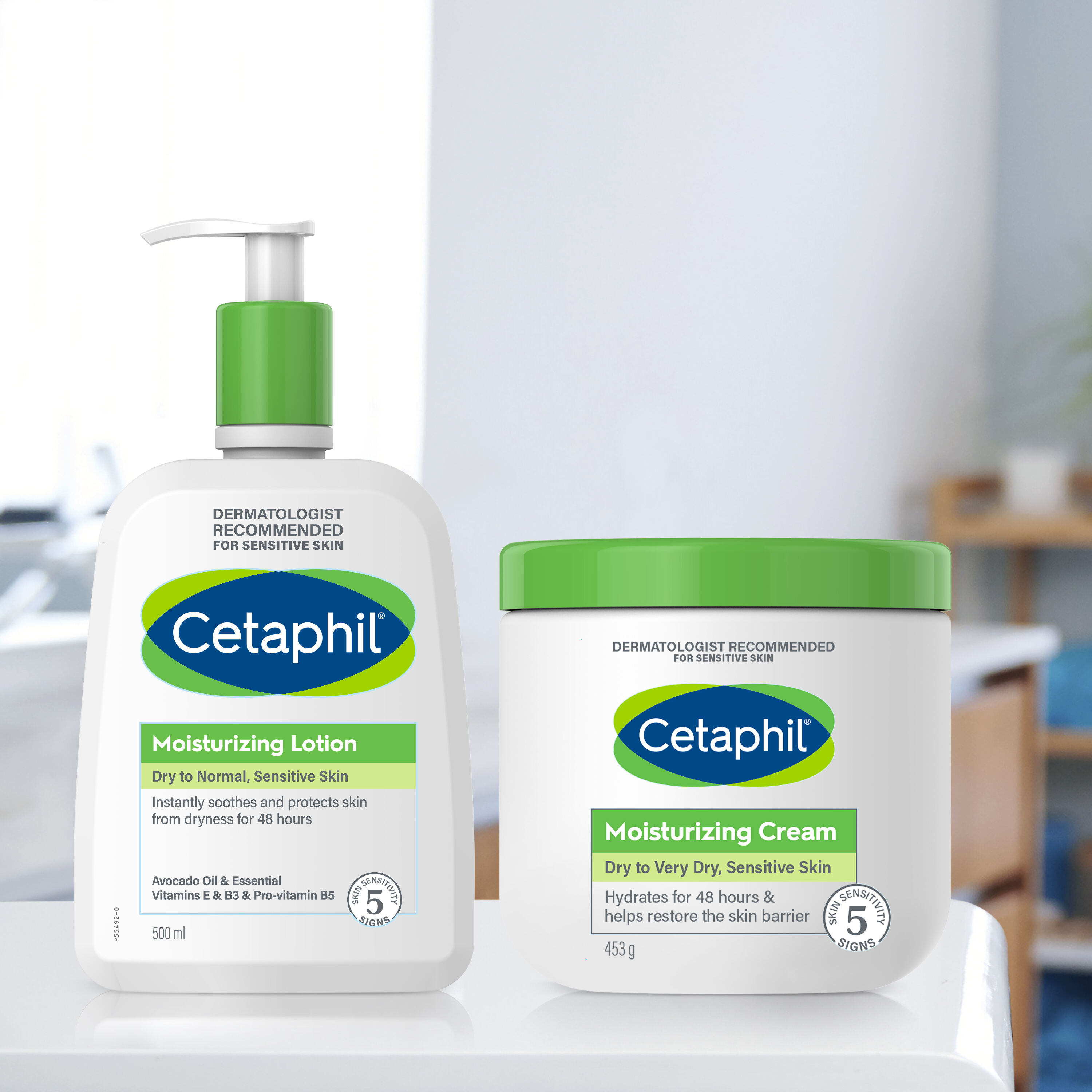 Cetaphil moisturizing cream & lotion