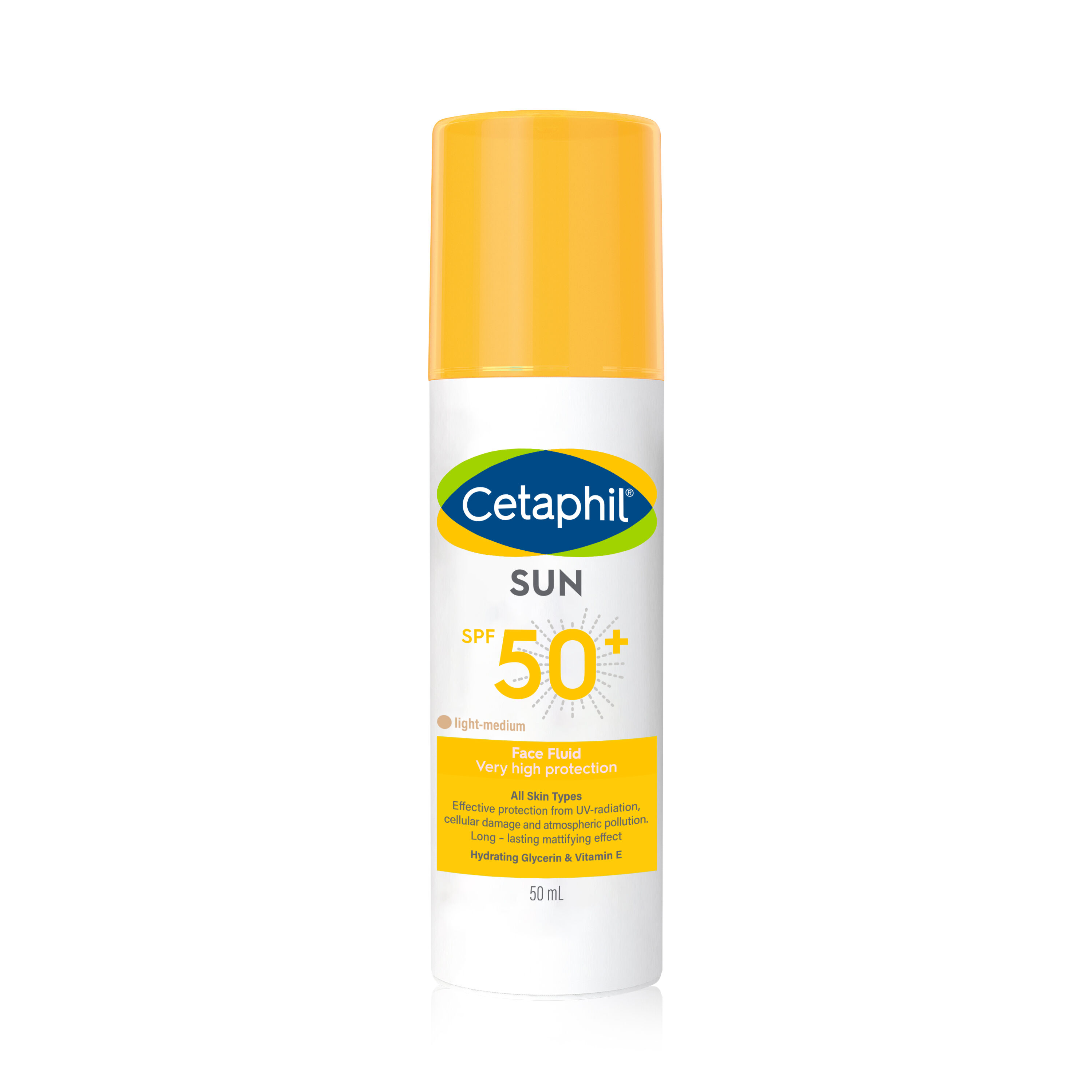 Cetaphil sun face fluid SPF 50+ sunscreen for sensitive skin