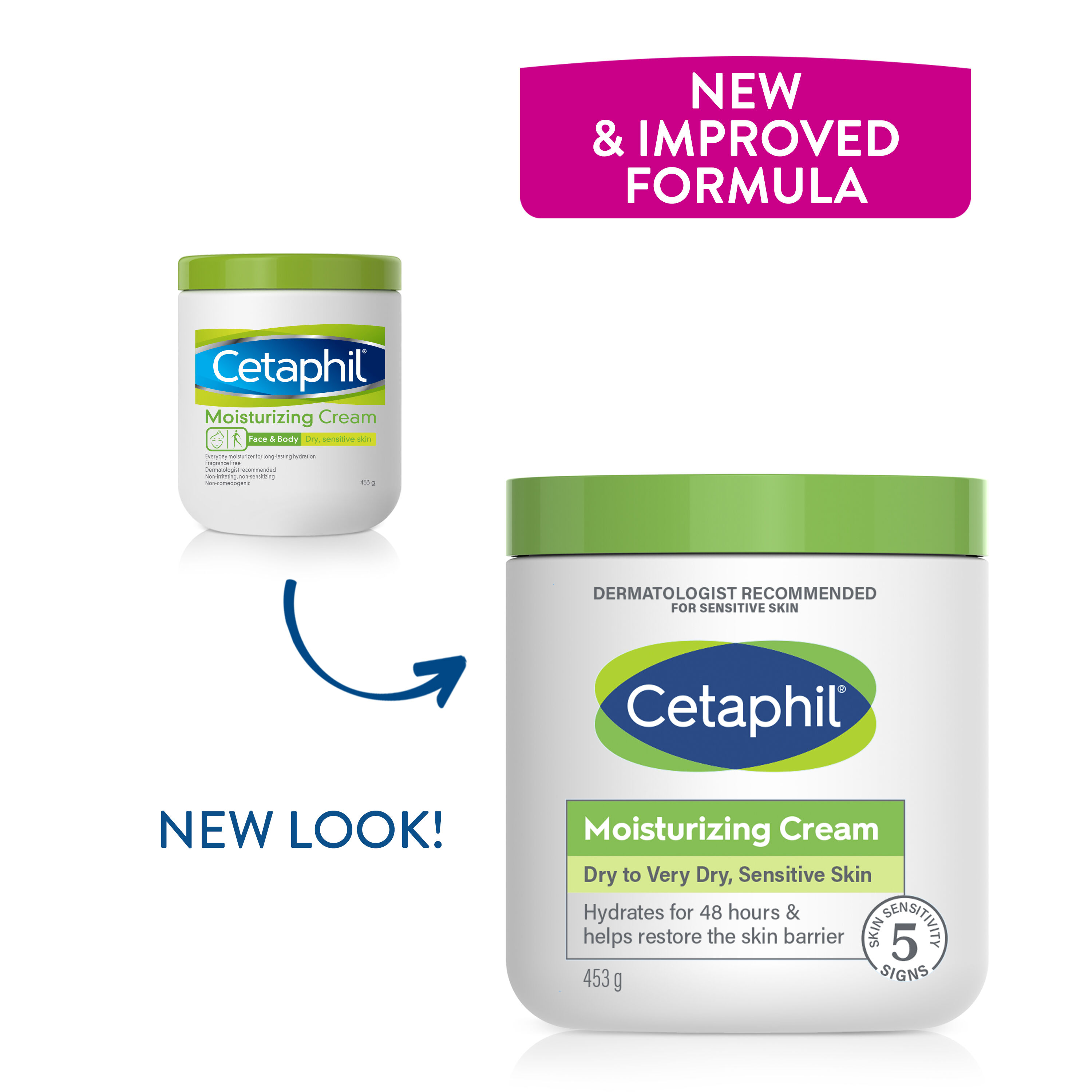 New & improved moisturizer for sensitive skin